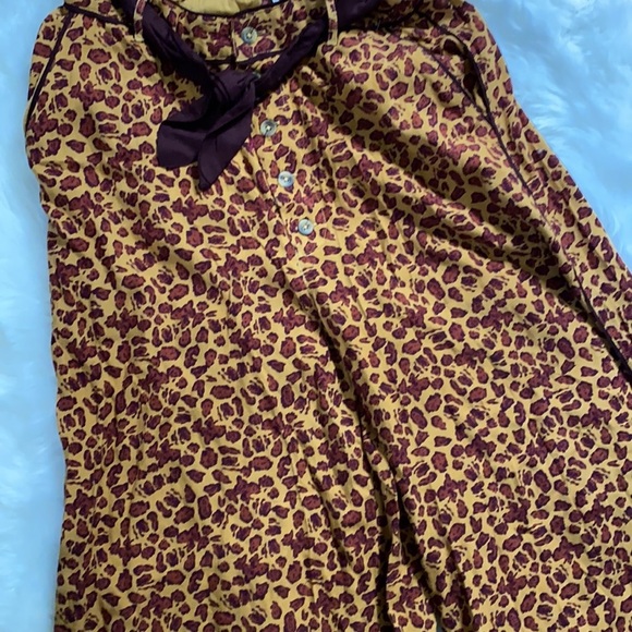 Free People Brown Bennie Leopard Palazzo Pants - Picture 11 of 14